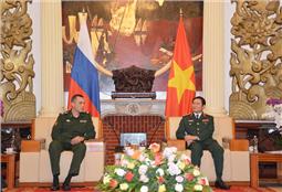 Thượng tướng Nguyễn Tân Cương tiếp Thứ trưởng Bộ Quốc phòng Liên bang Nga